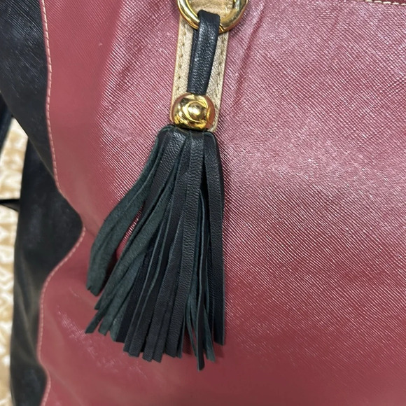 Claudia G Leather Tote/Satchel/Crossbody Bag Made in Colombia - Picture 4 of 15